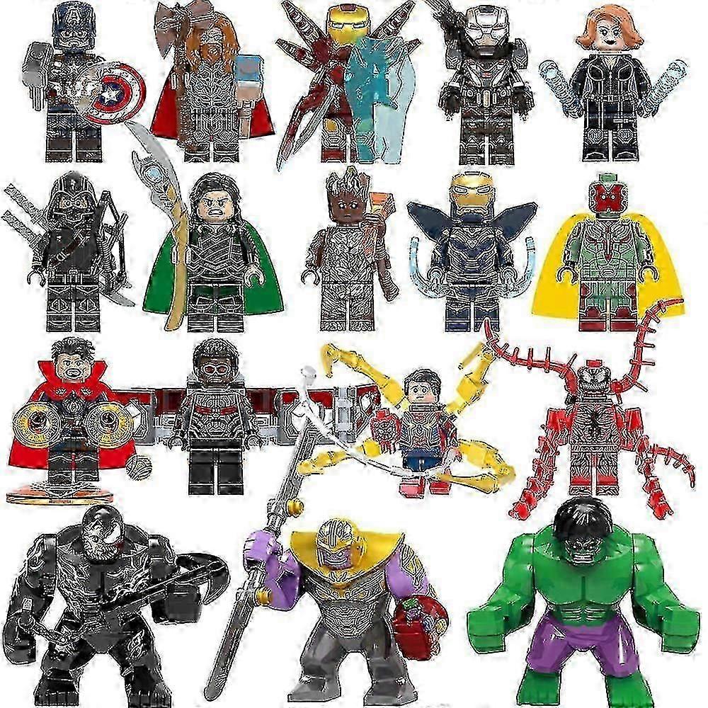 Avengers 4 Iron Man & Spider-Man Assembling Toys - Thanos & Thor Included