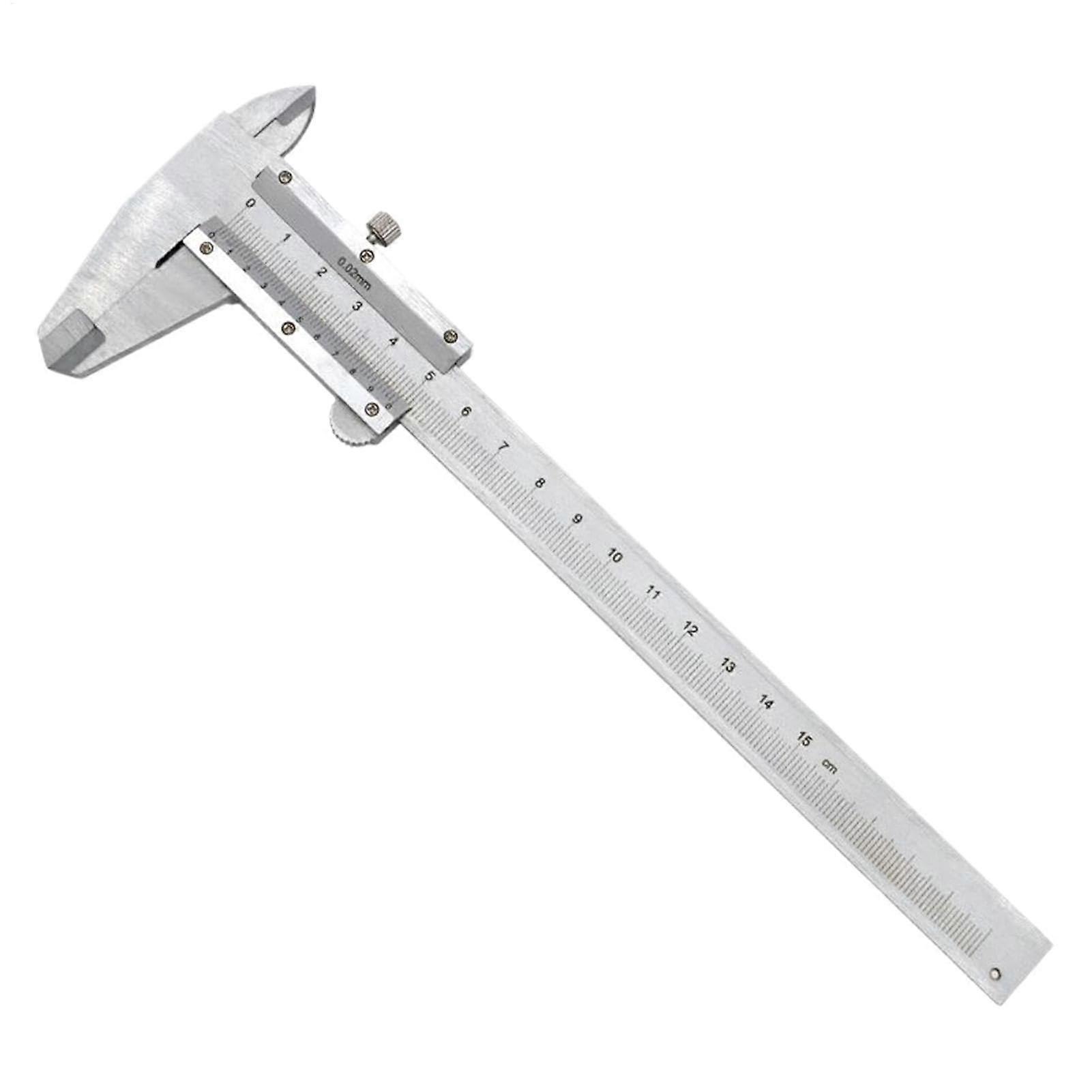Vernier Caliper 0150mm Carbon Steel NonDigital Measuring Tool /0.02mm Accuracy For Machinists Engineers