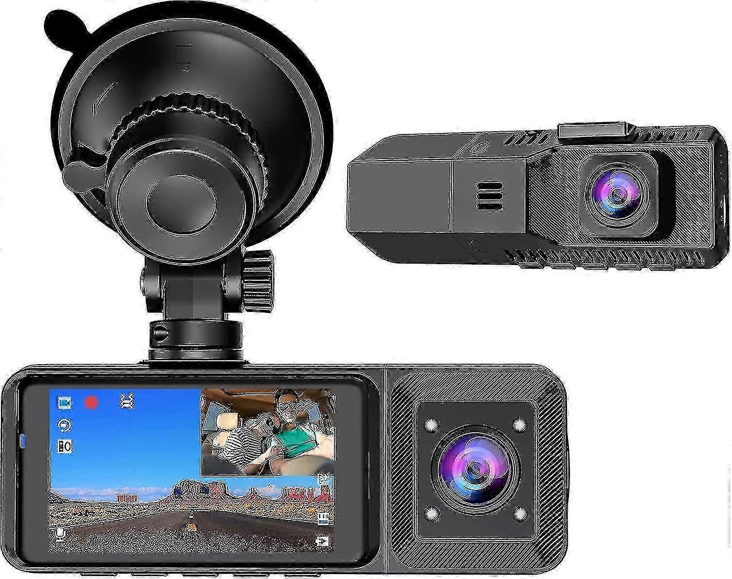 Redtiger F7n 4k Dash Cams - Wifi Gps Front 4k / 5k και πίσω 1080p Dual Dash Camera - Μαύρο