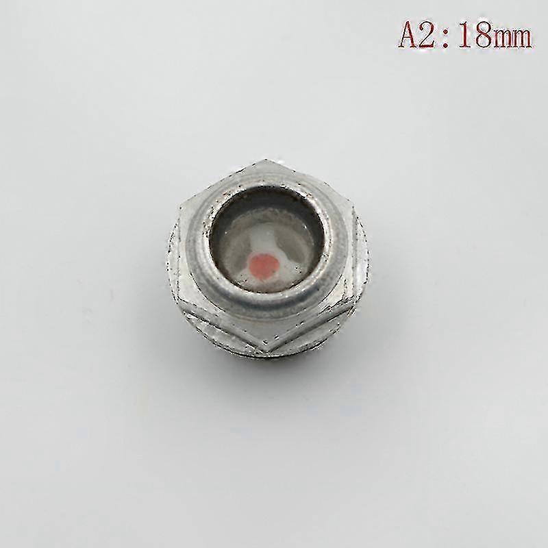 Visor de nível de óleo do compressor de ar de metal com conexão roscada macho de 16 mm a 48 mm