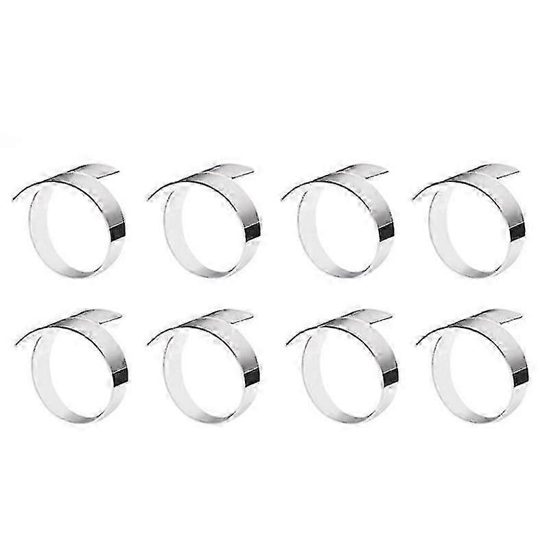 8Pcs Porte-serviettes élégants pour la table à manger de mariage Décor en alliage