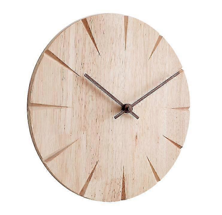 Klockor Väggklocka Trä Tyst Klocka Hem Vardagsrum Trä Wallen