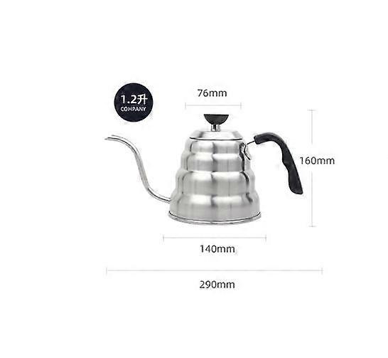 Dropp kaffe vattenkokare rostfritt gooseneck kaffekannor lång mun kaffe tekanna kök kaffebryggare