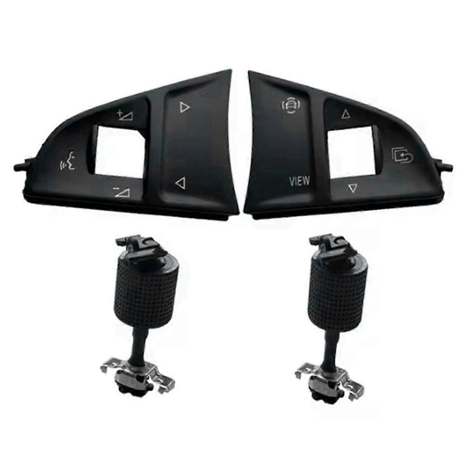 4x Multi-Functional Steering Wheel Switch Button Cover Trim for 3 A7 Superb 3V Fabia Mk3