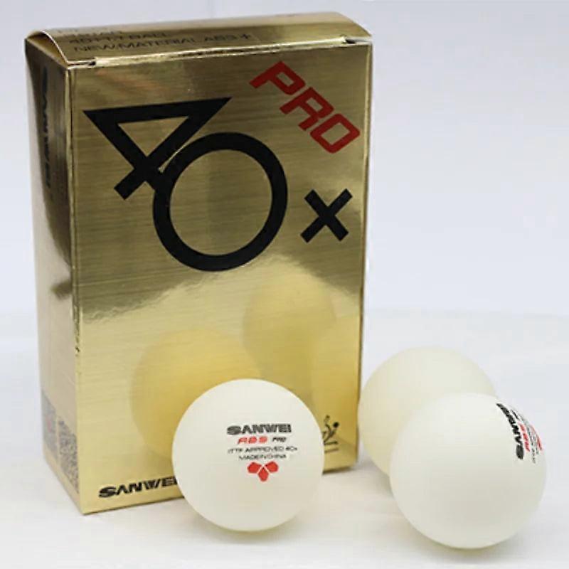 3-star 40+ Table Tennis Balls, Ittf Approved, 6 Pack - Seamed Ping Pong Balls