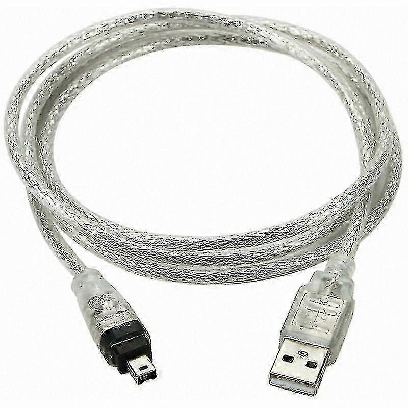USB to FireWire IEEE 1394 4-Pin Male Adapter Cable for Camcorders