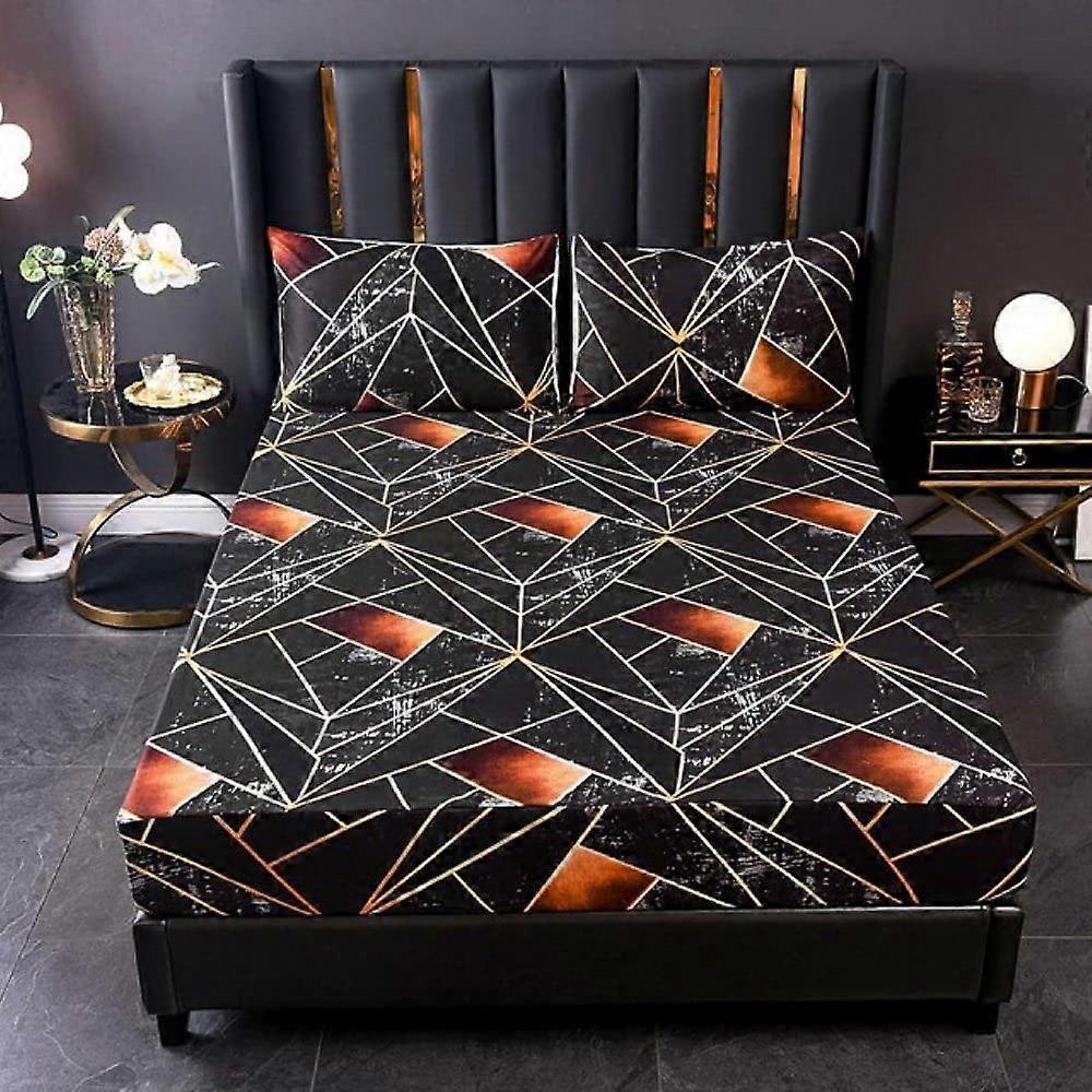 Linens With Elastic Microfiber Fitted Sheets In 90x200x30 Cm, 120x200x30 Cm, 180x200x30 Cm No Pillowcase Included