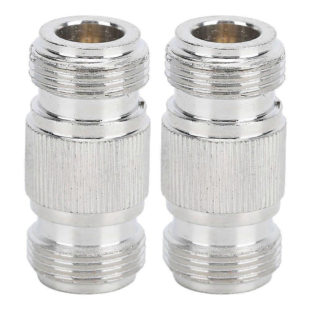 2PCS N Female Double Pass Connector for N Type Male Coaxial Cables Antennas Radio