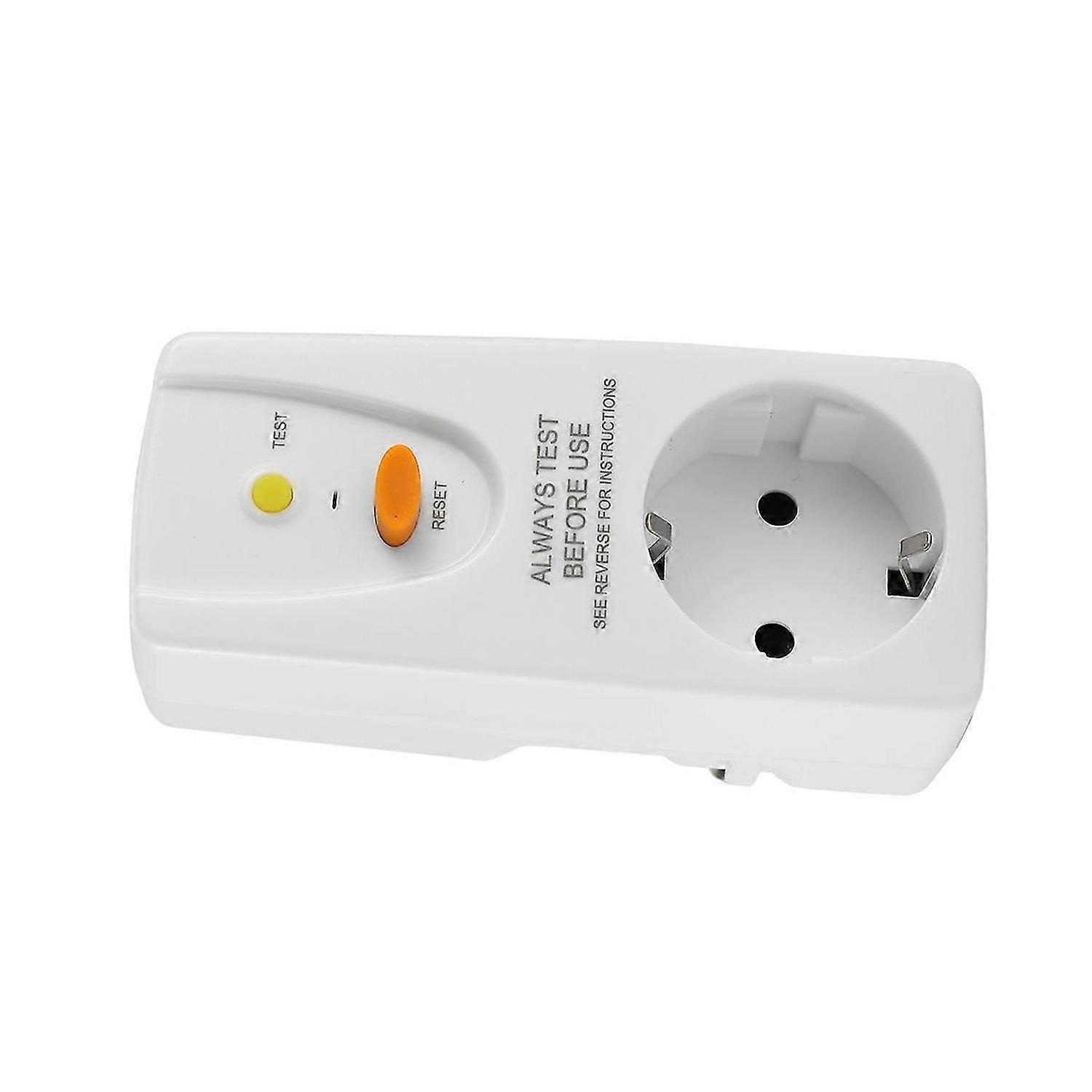 16A Gfci Leakage Protection Plug Socket Home Circuit Breaker EU Plug