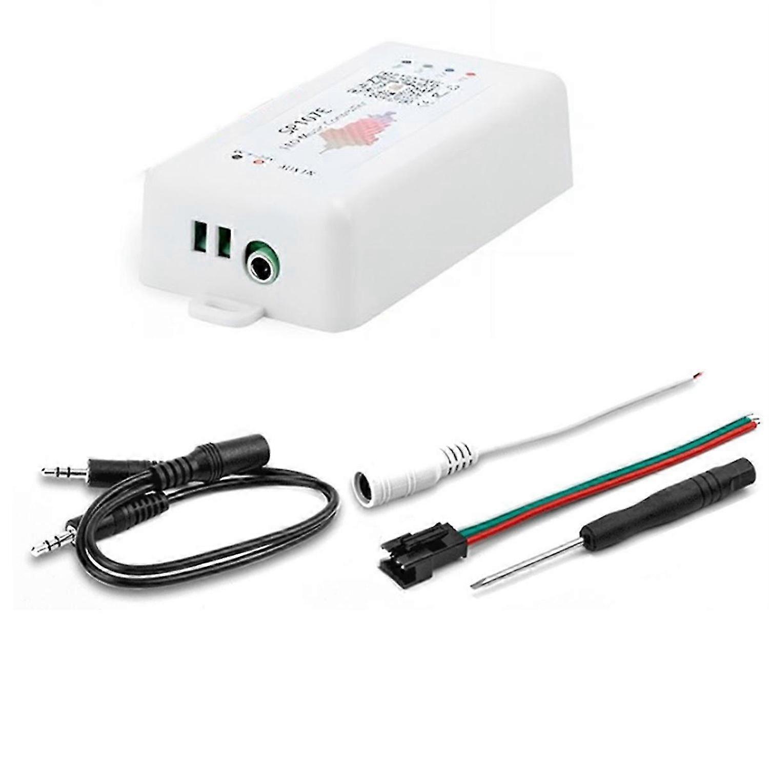 SP107E DC5-24V LED Music Controller with Wireless Bluetooth-Compatible SPI Full Color Music Control