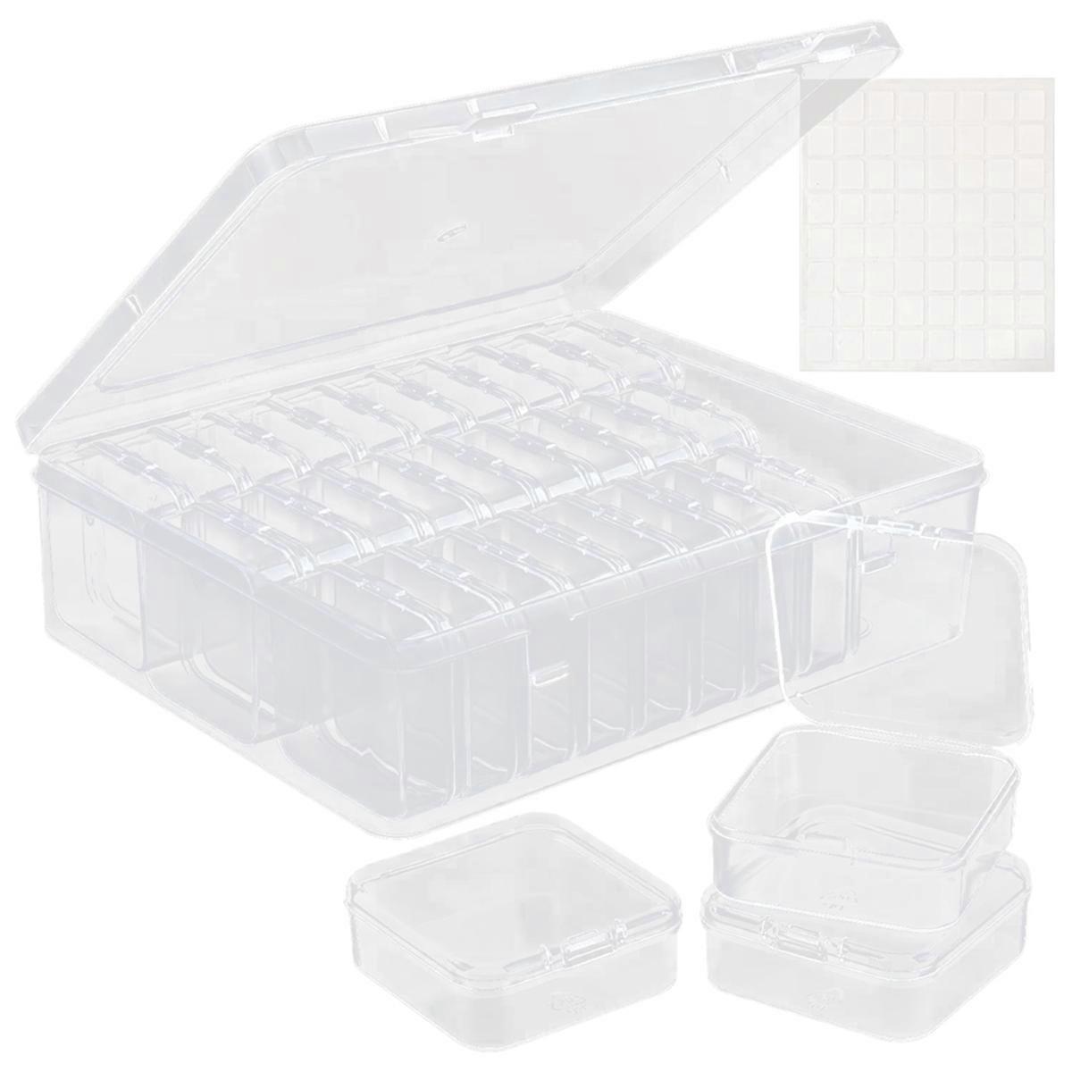 Beaded Container with Large Hinged Lid Storage Box