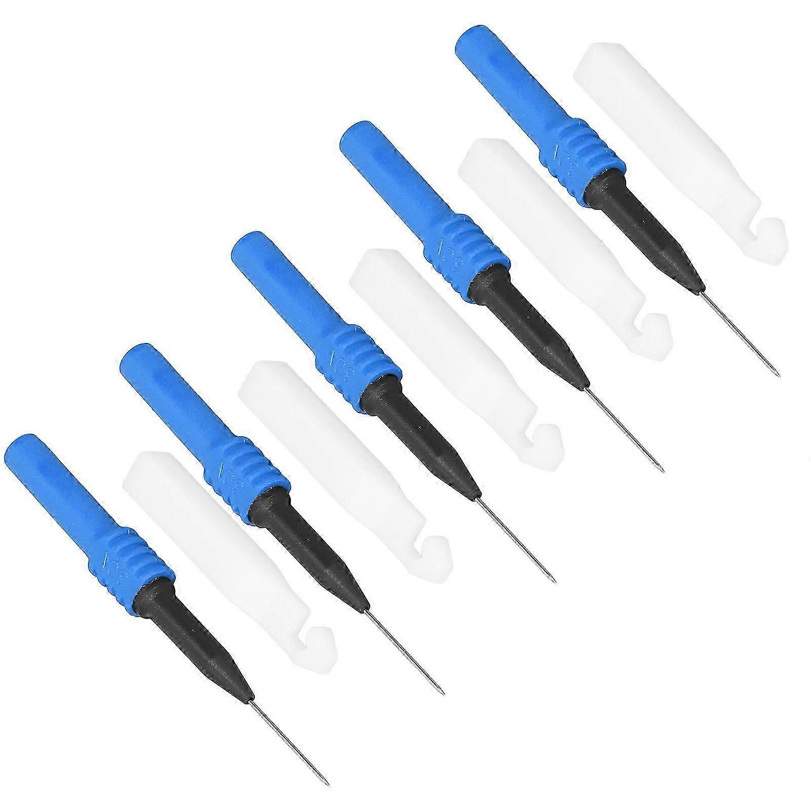 Test Probe Piercing Needle Set, 5Pcs 0.7mm with Sheath, Testing Accessories for Multimeter