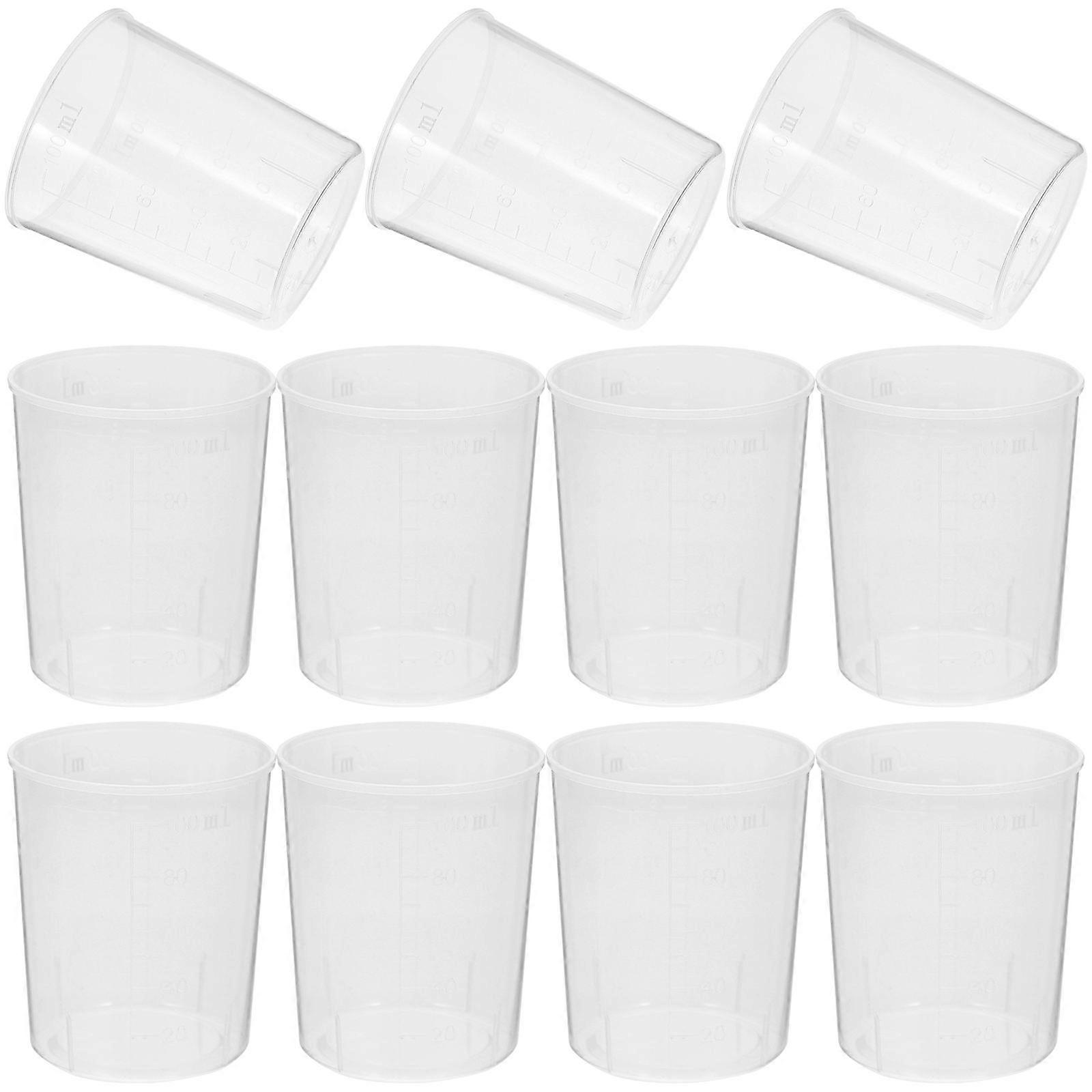 Cups Transparent Plastic Measuring Cup for Measuring 150Pcs