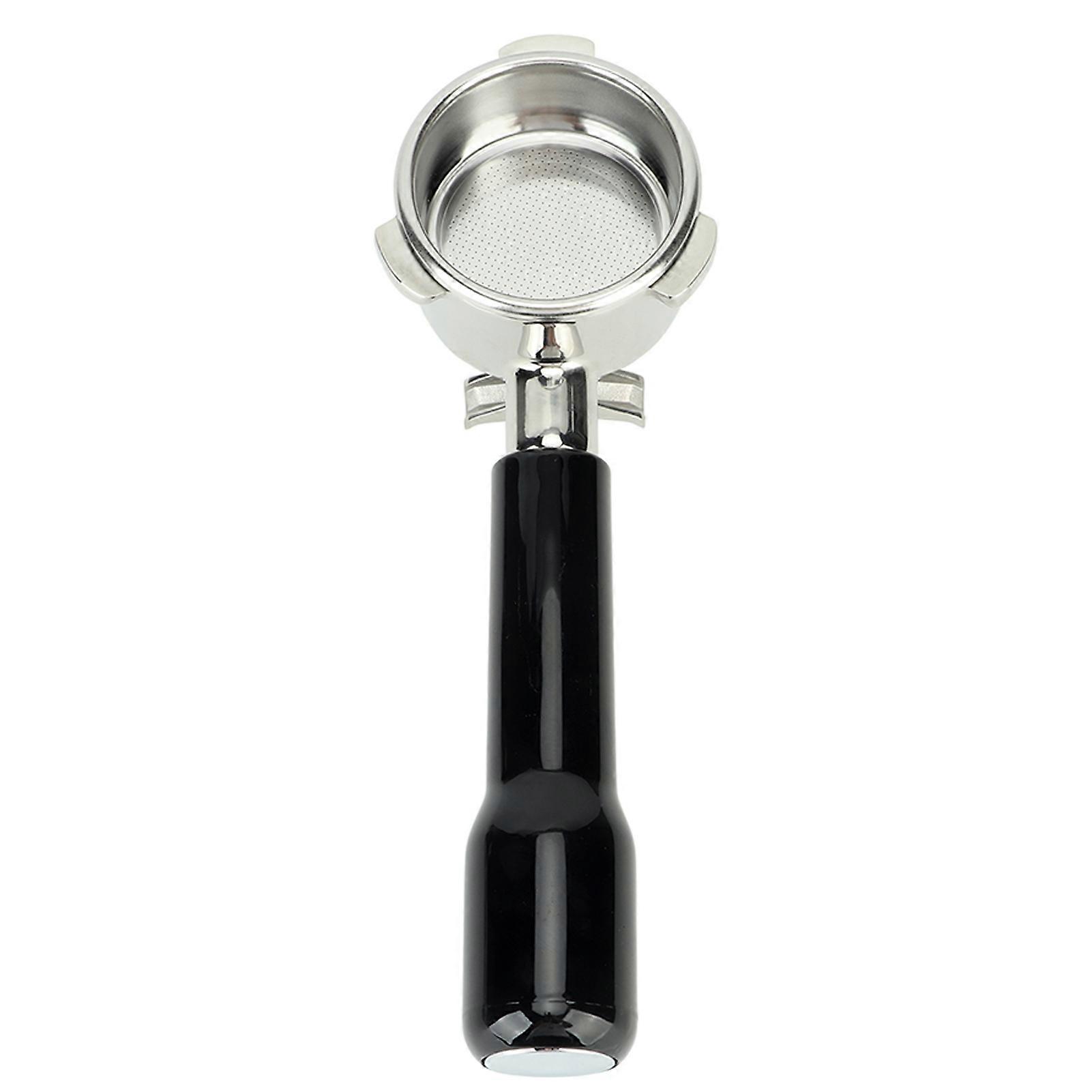 54mm Double Flow Coffee Portafilter Compatible with Breville 870 880 C2, Black Plastic Espresso Machine Filter Durable and Easy to Use