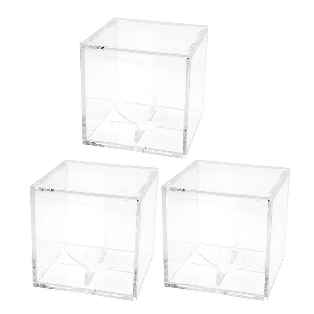 Transparent Mineral Display Boxes for Baseball Storage 9Pcs Set