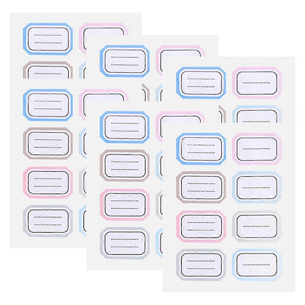 Handwritten Label Stickers Self-Adhesive for Daily Use 36 Sheets