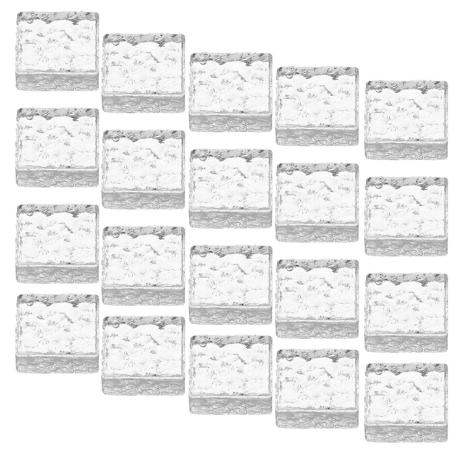 Miniature Glass Mini Bricks for Models Building Supplies 100Pcs