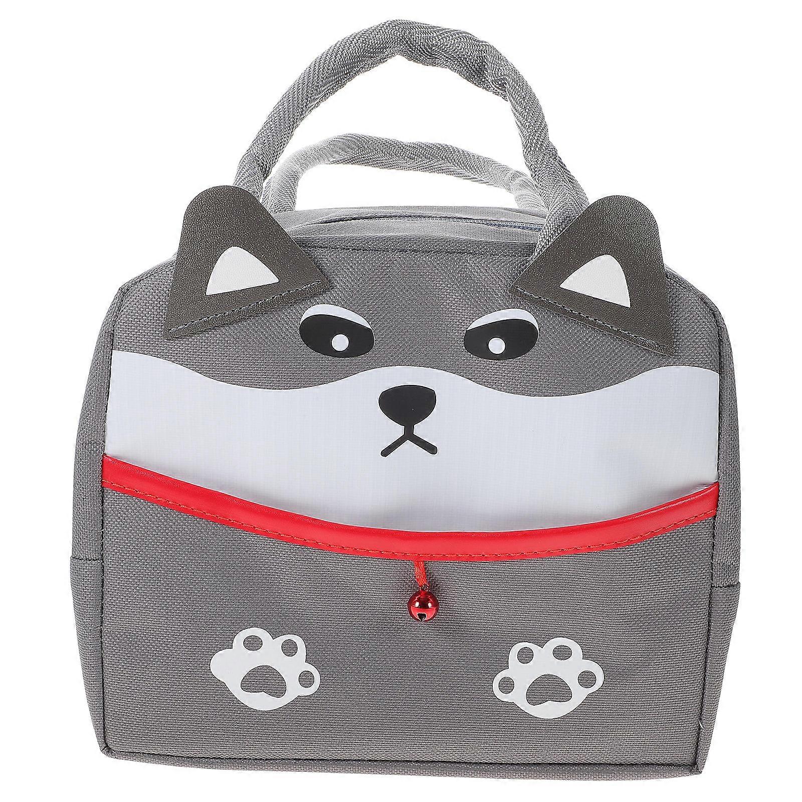 Insulated Bag Practical Bento Insulated Bag School Picnic Waterproof Easy Open and Close 23X13X19CM 1Pcs