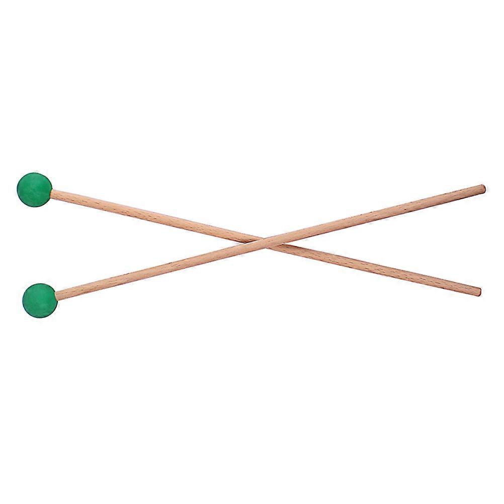 Glockenspiel Mallet Wood Handle for Percussion Instruments 2Pairs Green