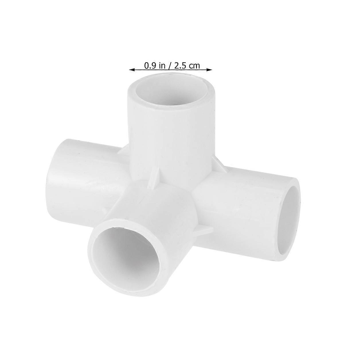 PVC Connector 10Pcs Joint Water Connector Square Designed For Water System Installation And Gas System Installation With White Color