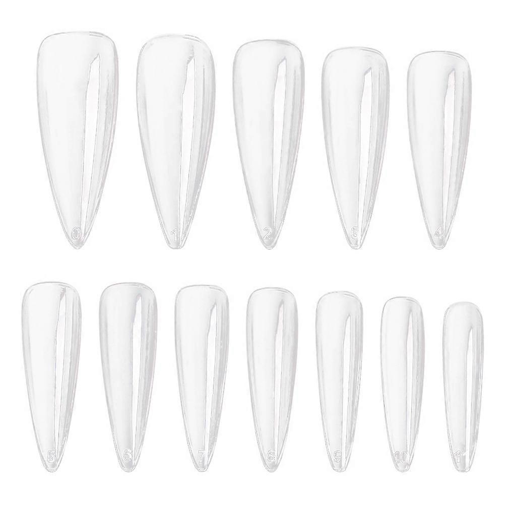 Transparent Nail Tips 1200Pcs for Manicure Use Artificial Nail Patches