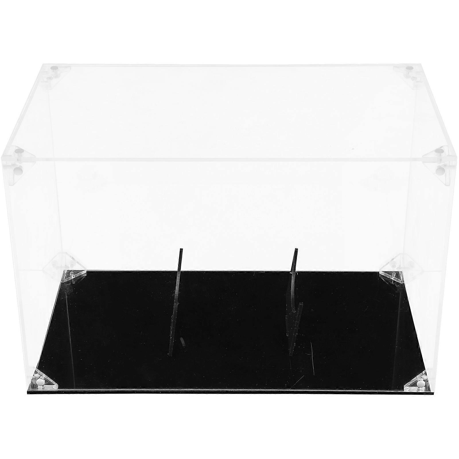 Multi-Function Rugby Display Case Transparent Storage Box for 2Pcs Collection
