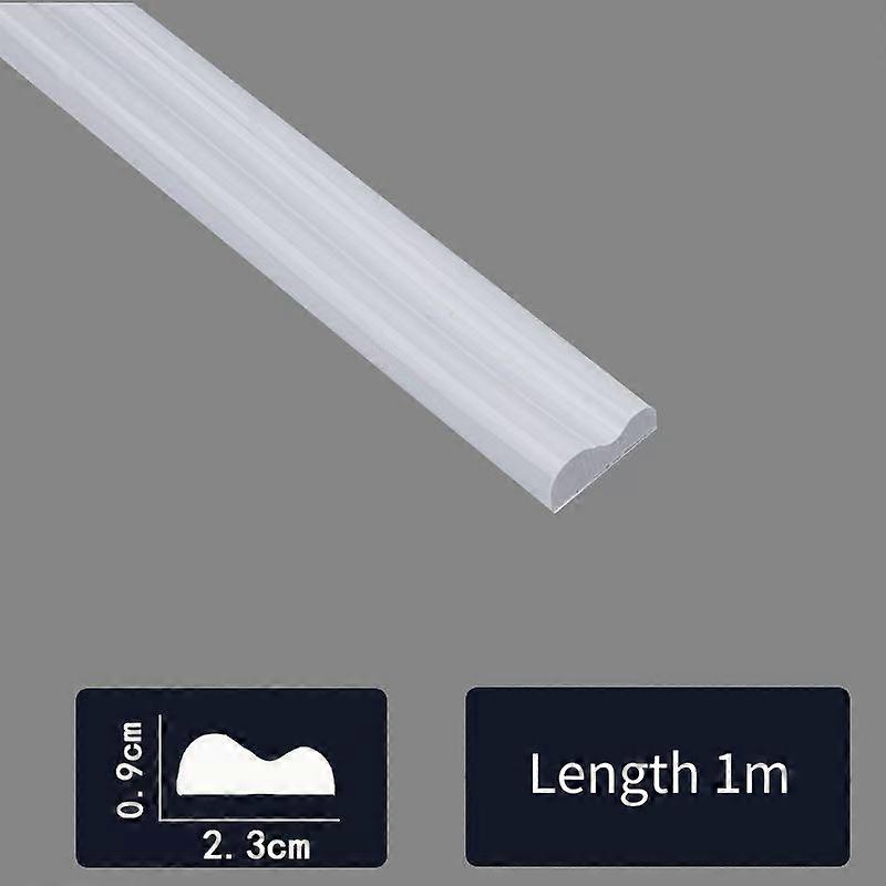 1 Roll Of Elegant Self-adhesive Pvc Decorative Strips - Flexible And Bendable For Walls, Floors And Cabinets, 3.3 Foot Long, Eur