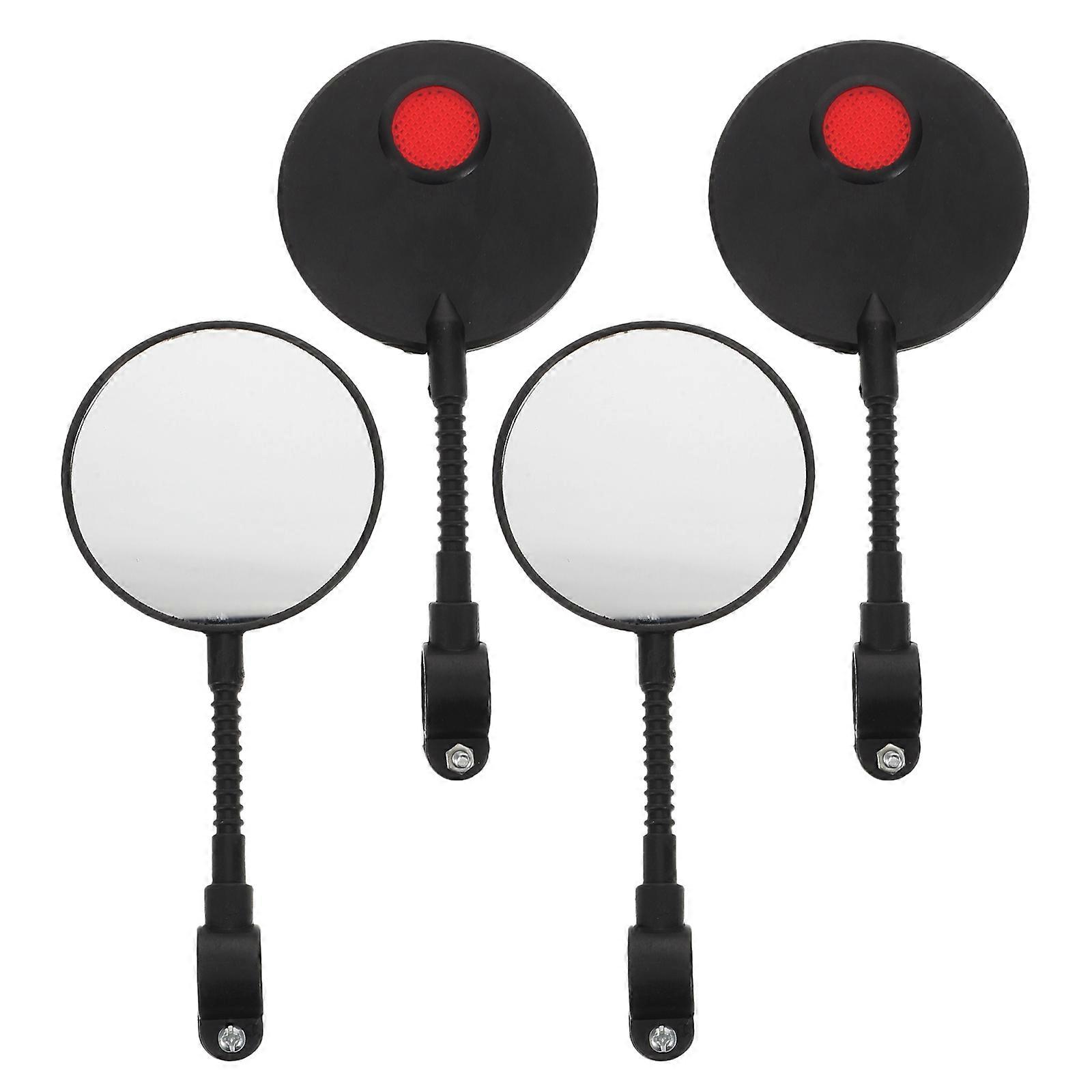 Rearview Mirror for Bike Handlebar Mount with Adjustable Angle 8Pcs Set