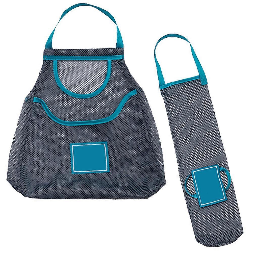 Kitchen Blue Storage Pouches for Fruit and Vegetable 2Pcs Set