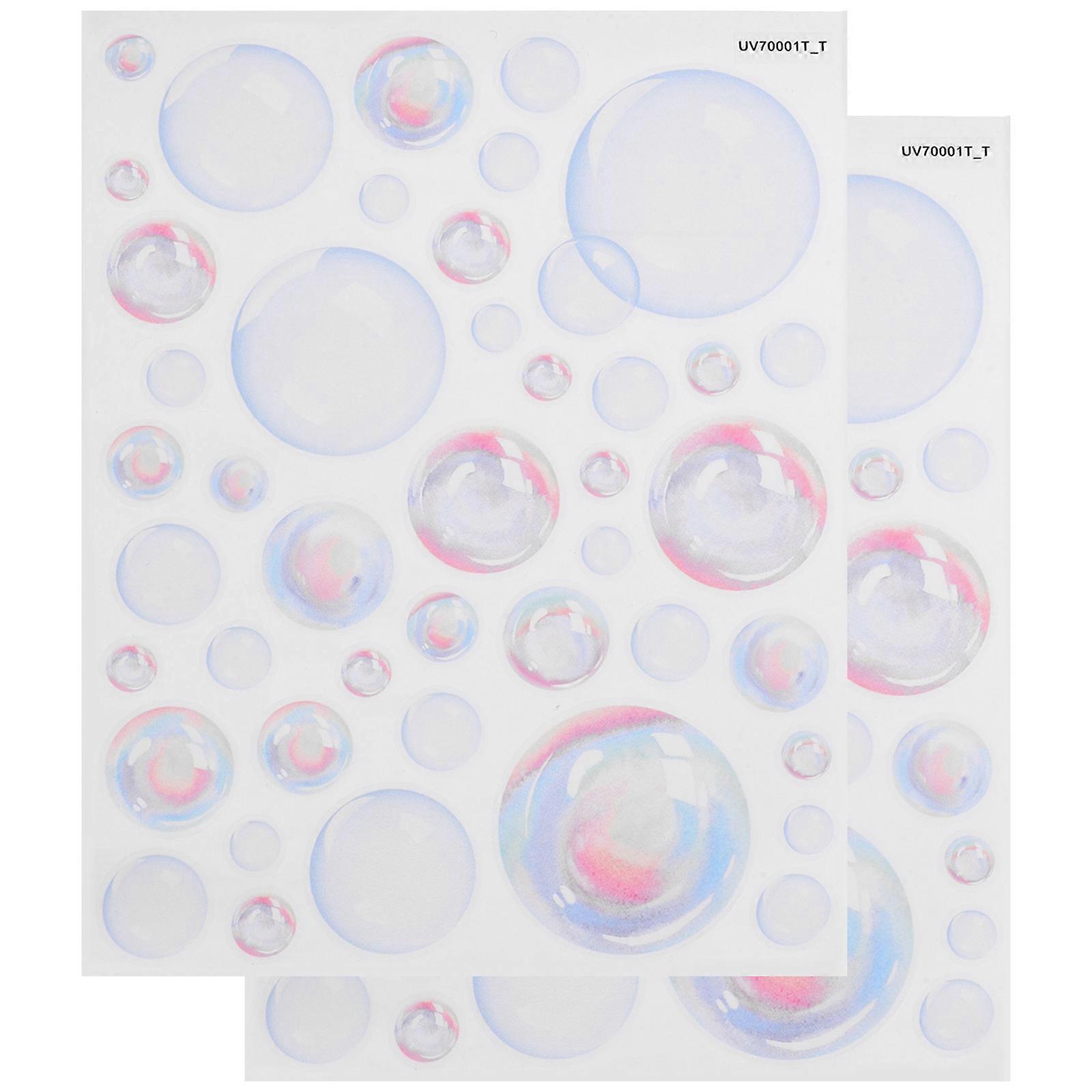 Nursery Bathroom Wall Decor DIY Design Removable PVC 2 Sheets