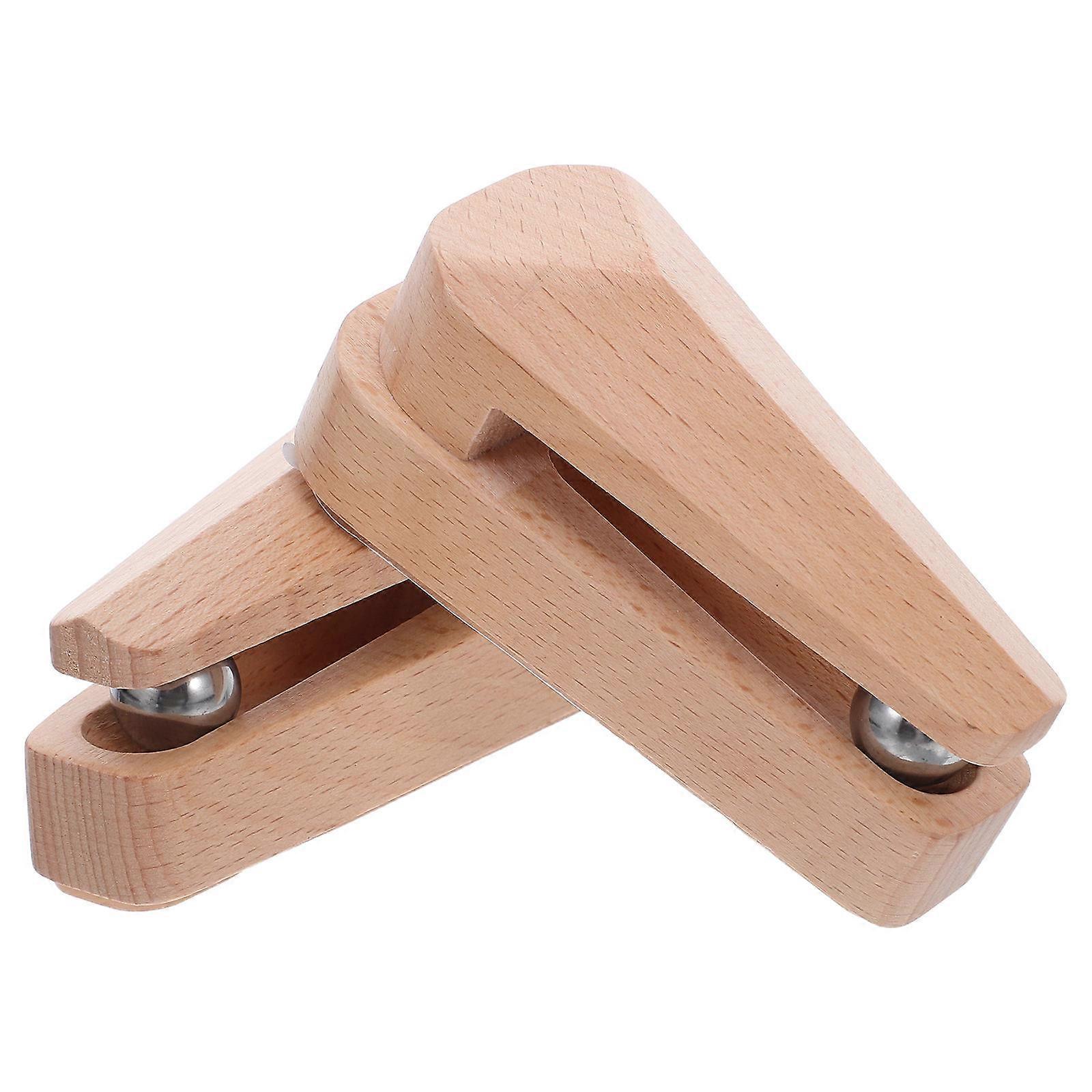 Tapestry Wall Hangers Wooden Blanket Hooks for Hanging 4Pcs with Clamp Design