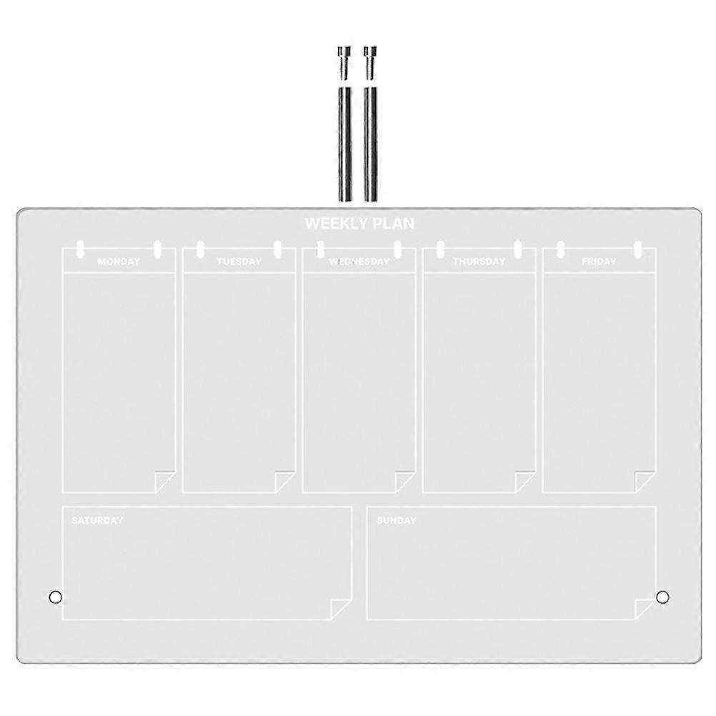 Whiteboard Acrylic Dry Erase Board for Writing Use 3Sets Transparent Desk Planning Memo