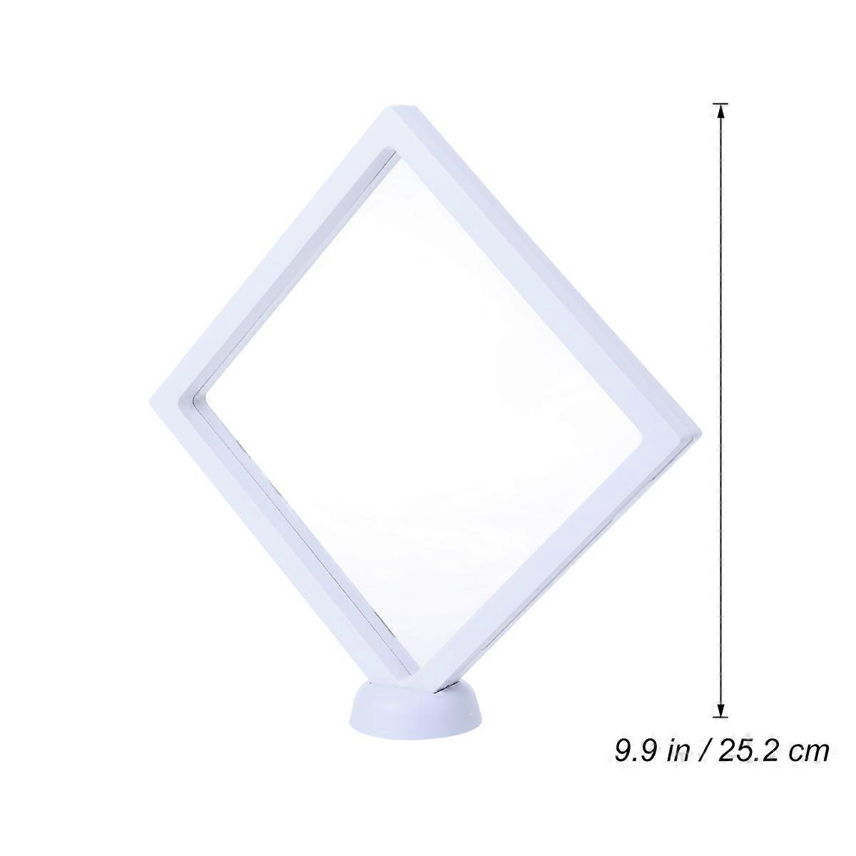 Floating Case For Memorabilia Enthusiasts 18x18x2cm White 1Pcs