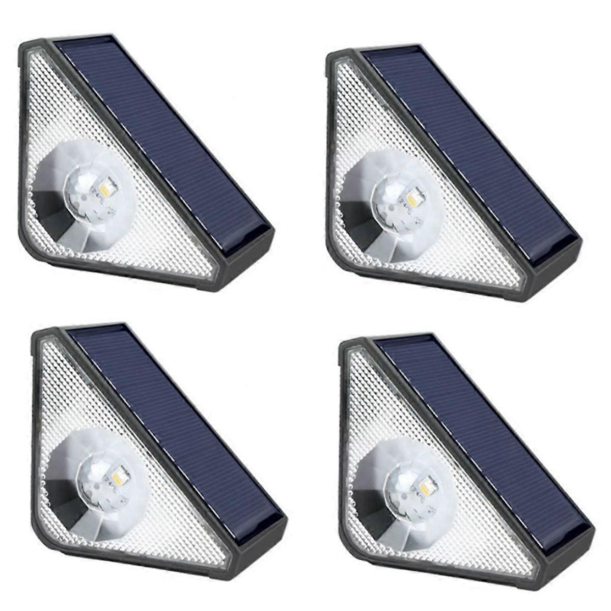 4pack Solar Step Lights for Outside,Solar Stair Lights