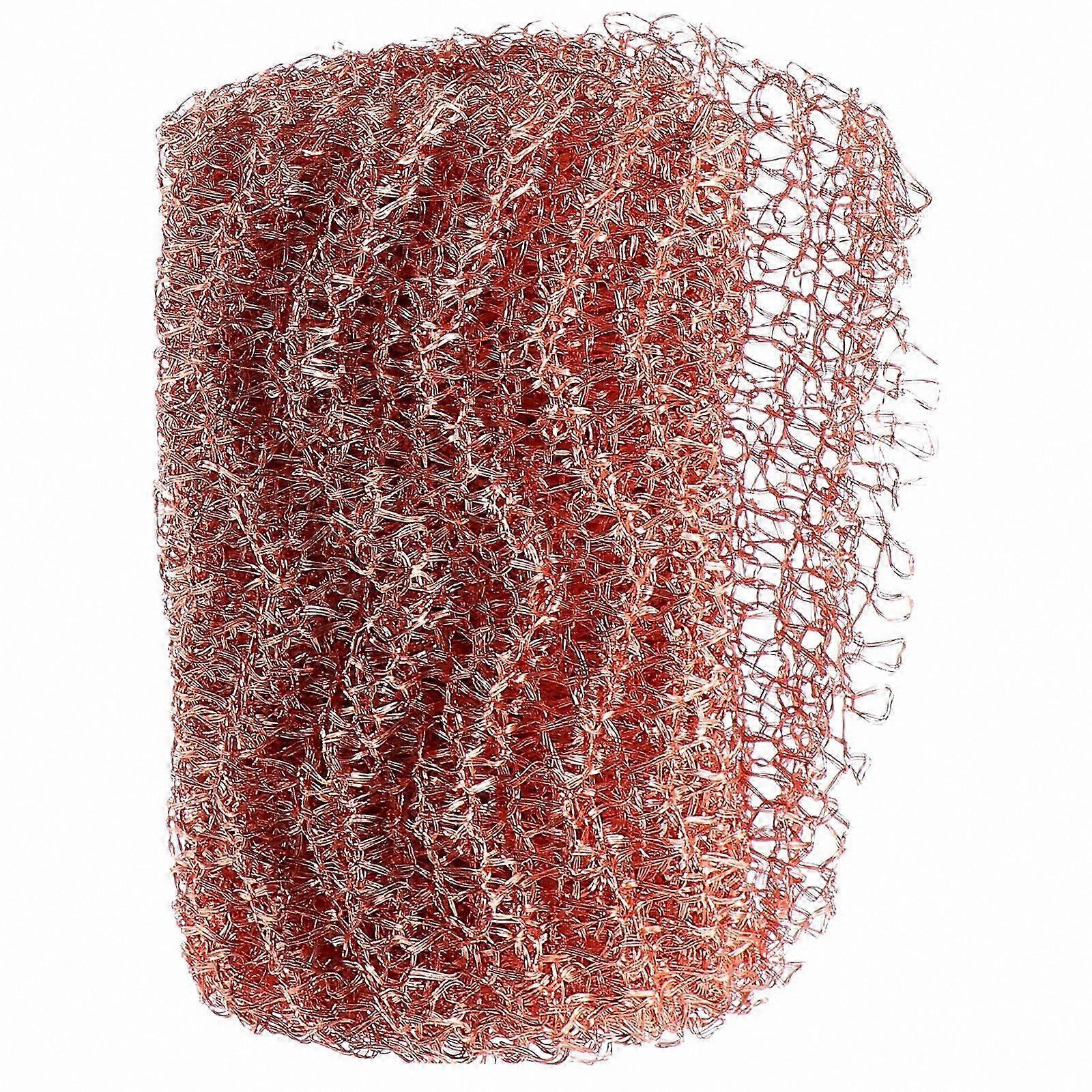 Copper Mesh Roll for Ventilation and Filtration, Durable Knitted Netting for Gaps and Crevices, Wide Coverage