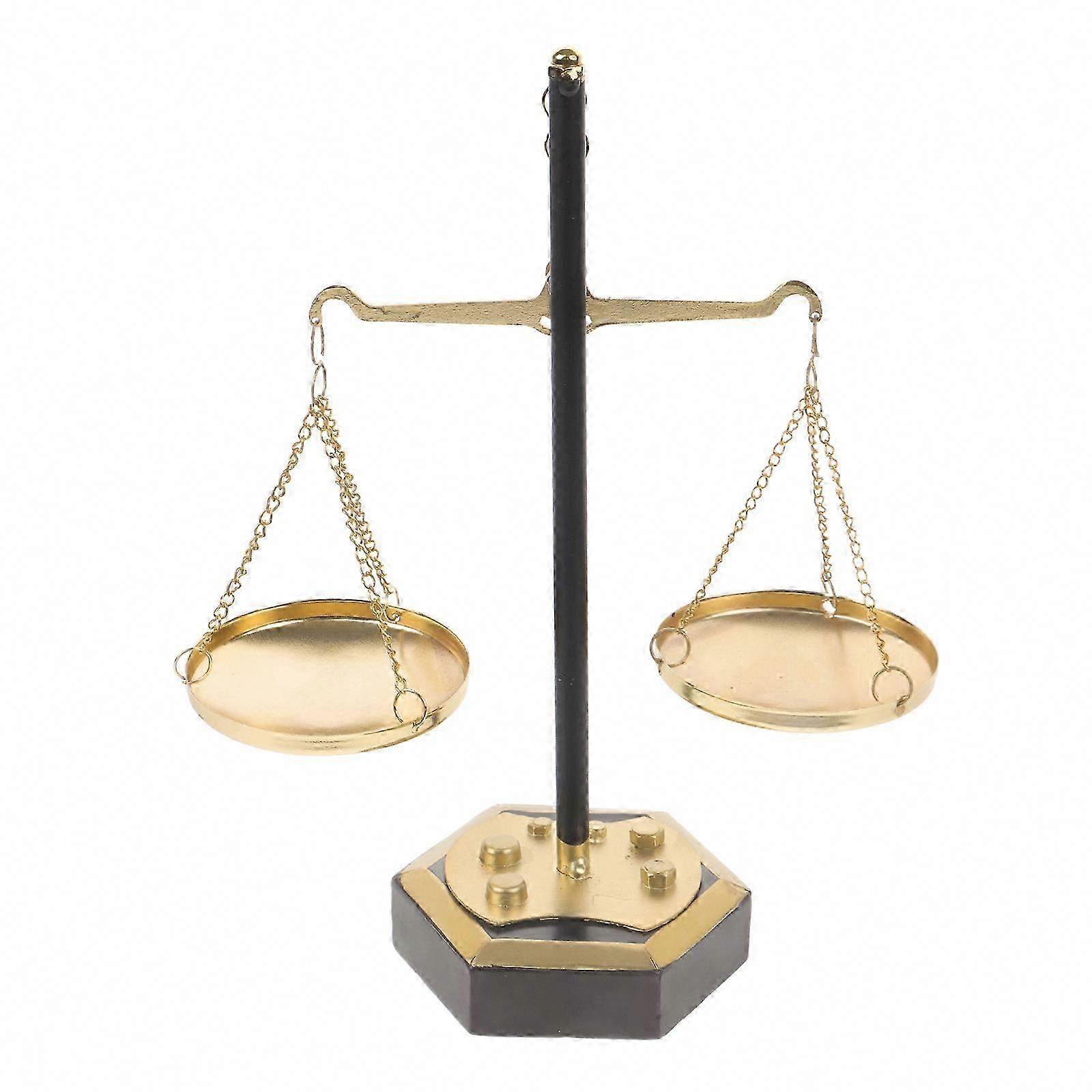 Multi Vintage Metal Balance Scale Table Centerpiece for Home Decor 1Pack