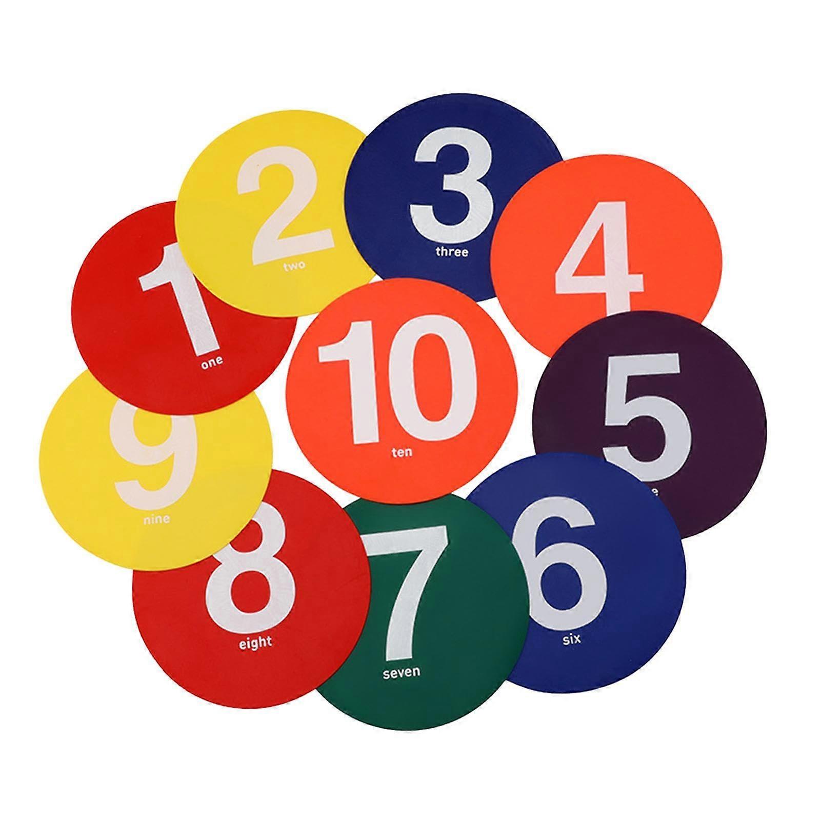 Training Soccer Mat NonSlip Numbered Soccer Practice Marker With Flat Field Cone Soccer Practice Equipment