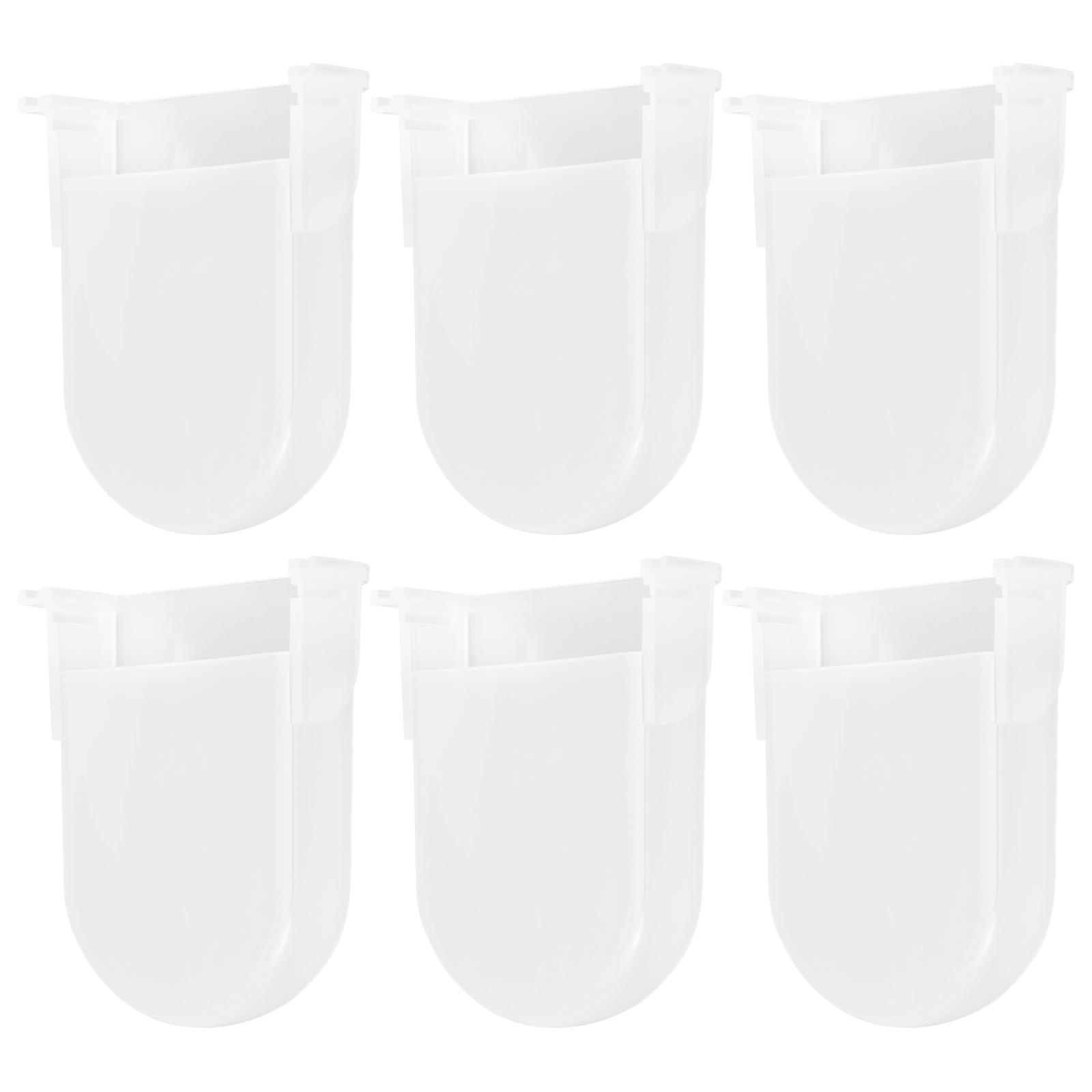 Rice Cooker Condensation Collector Cups Replacement Accessory For Household Users White Color 6Pcs Collect Water And Liquids