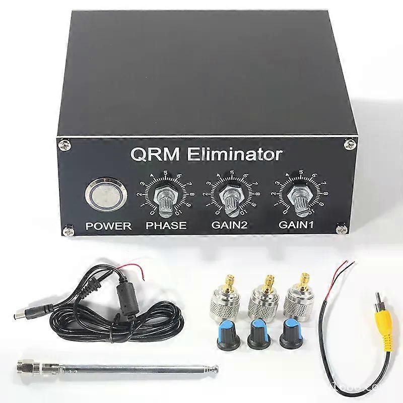 Professional QRM Eliminator X-Phase Built-in PTT Control 1-30 MHz HF Band QRM Eliminator Aluminum Alloy QRM Canceller Radio