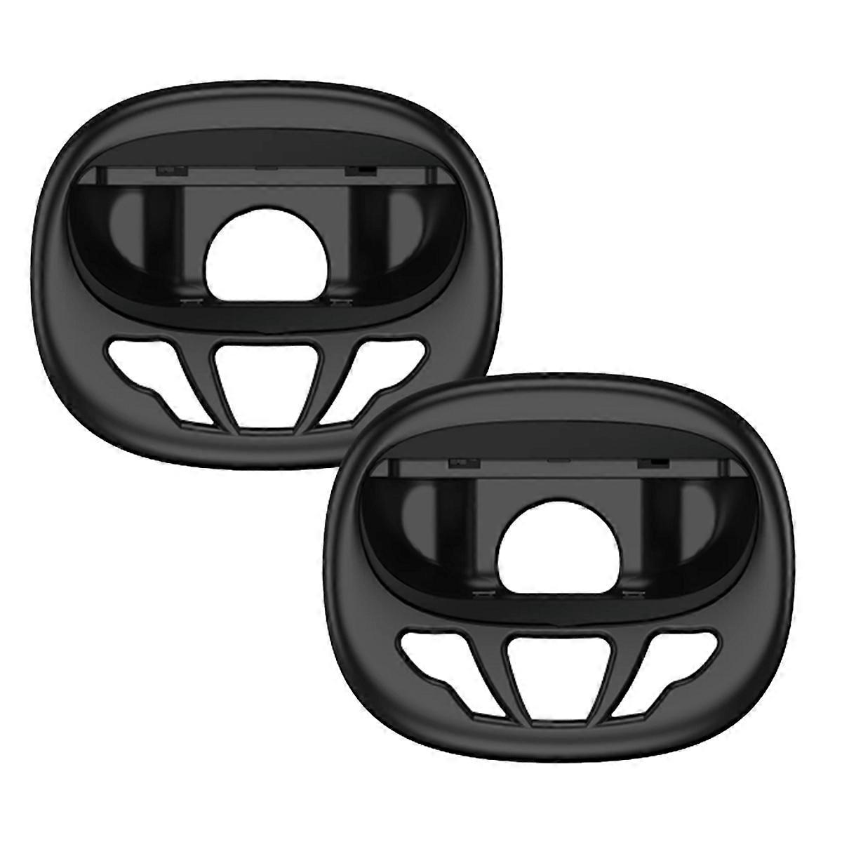 2PCS Steering Wheel Switch 2 Controllers Handle Simple Steering Wheel for NS2 Racing Somatosensory Game