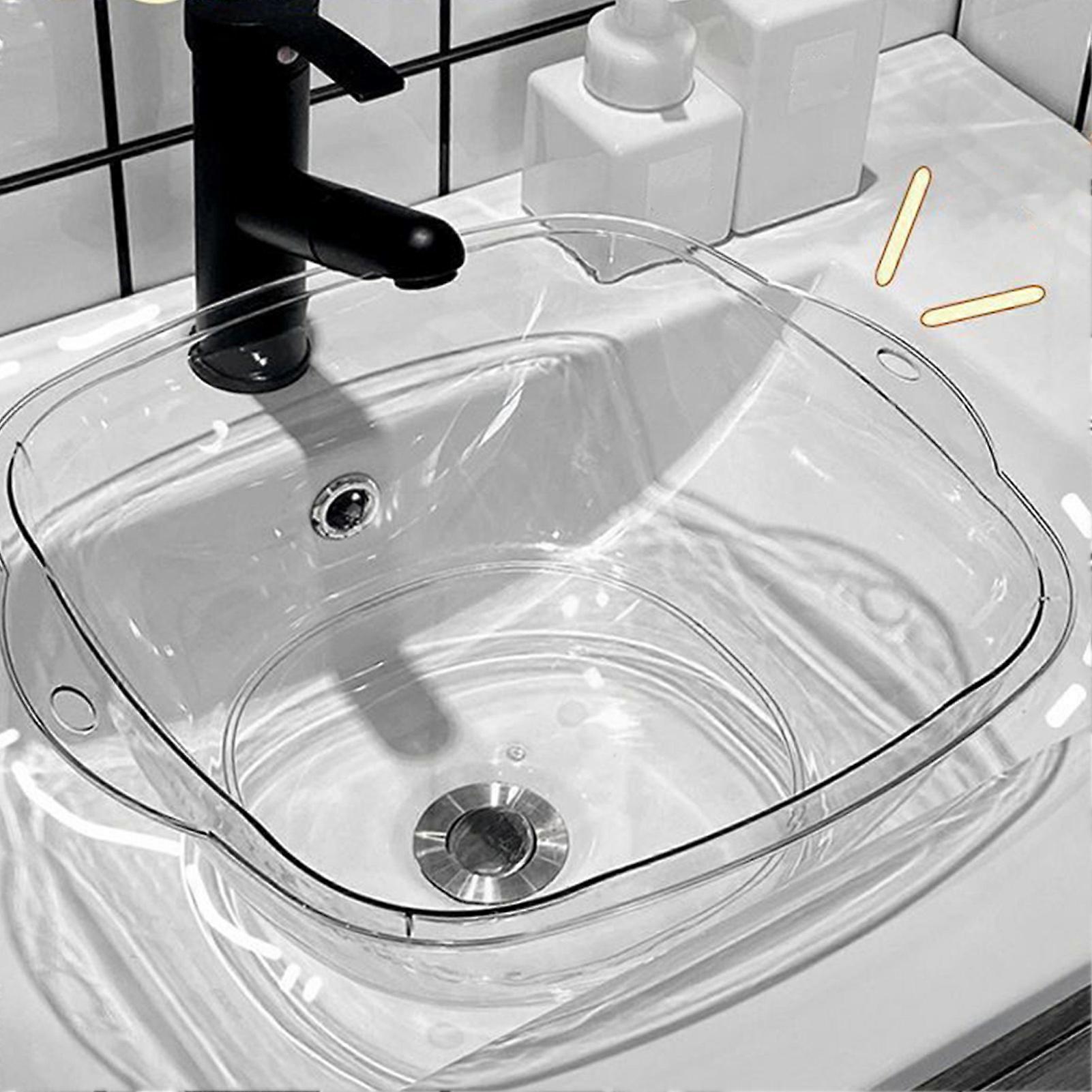 Transparent PET Wash Basin 250g Durable Large Capacity Medium