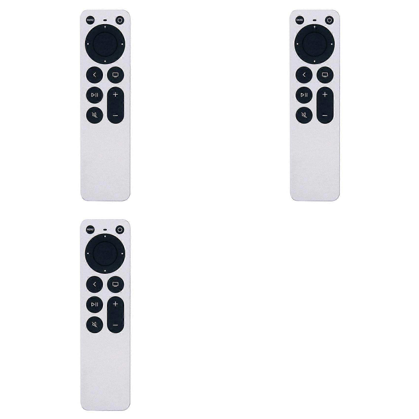 3X for APPLE TV 4K Remote Control Universal Replace Remote Control High Compatibility Long Range, Ergonomic Design