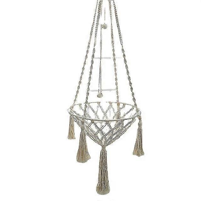Pet Hammock Cat Swing Bed Hand Woven Cotton Rope Cats Hanging Basket String 25-26