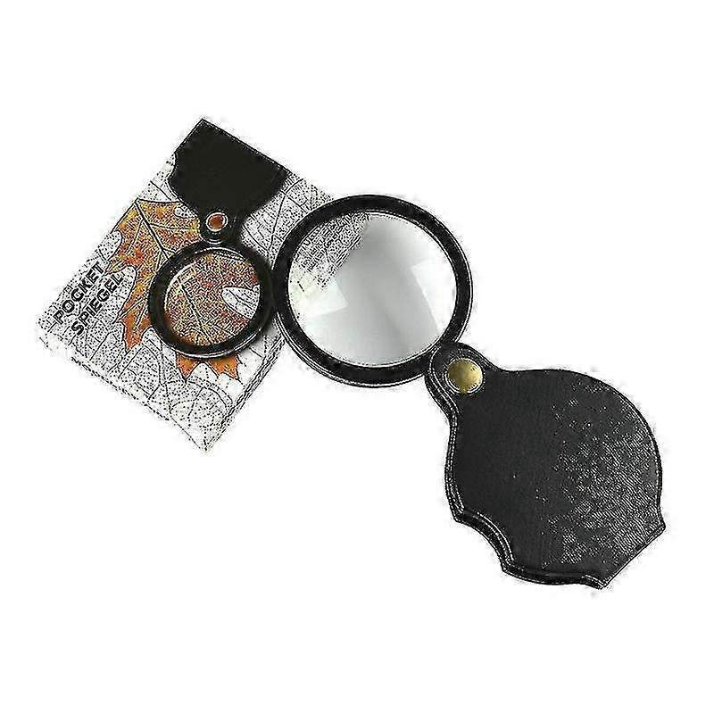 Folding Pocket Magnifier with Rotating Lens - Ideal Reading Magnifier and Handheld Magnifying Glass for Any Occasion