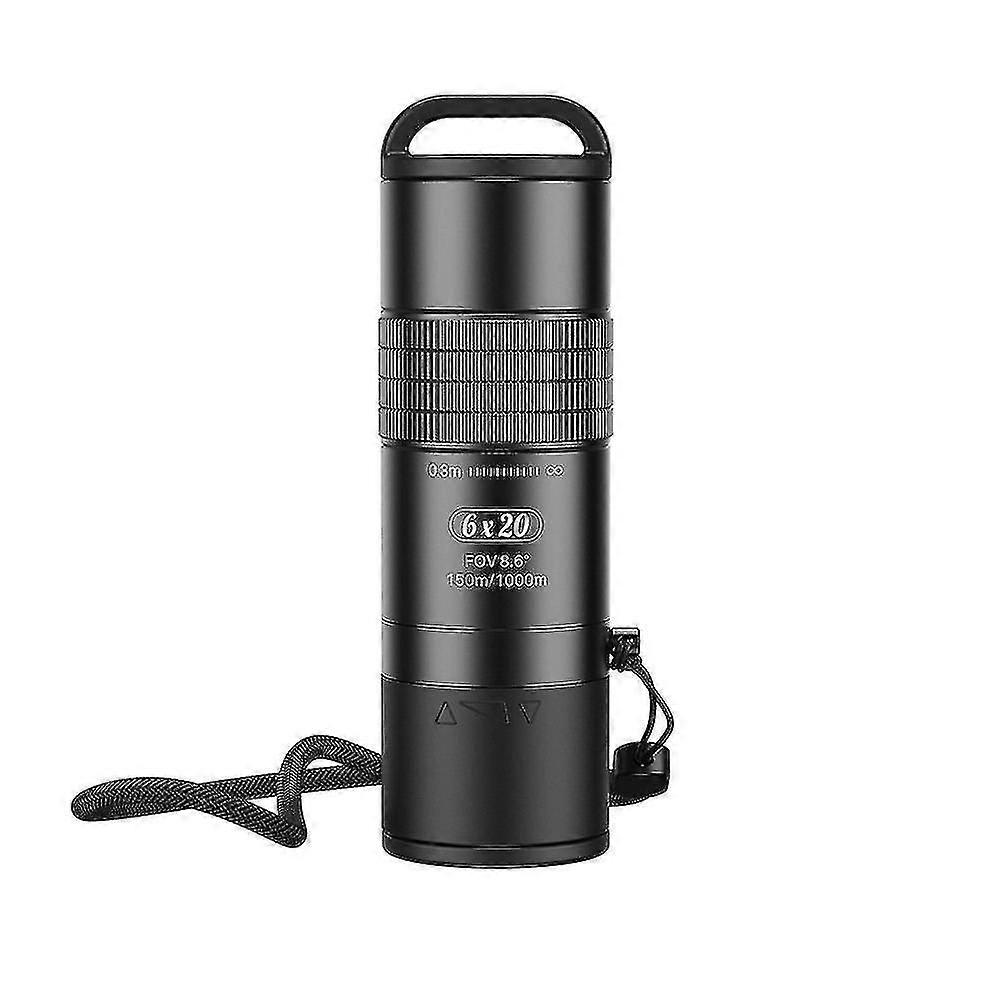 High Power 6x20 Compact Binoculars,bird Watching Monocular Telescope F