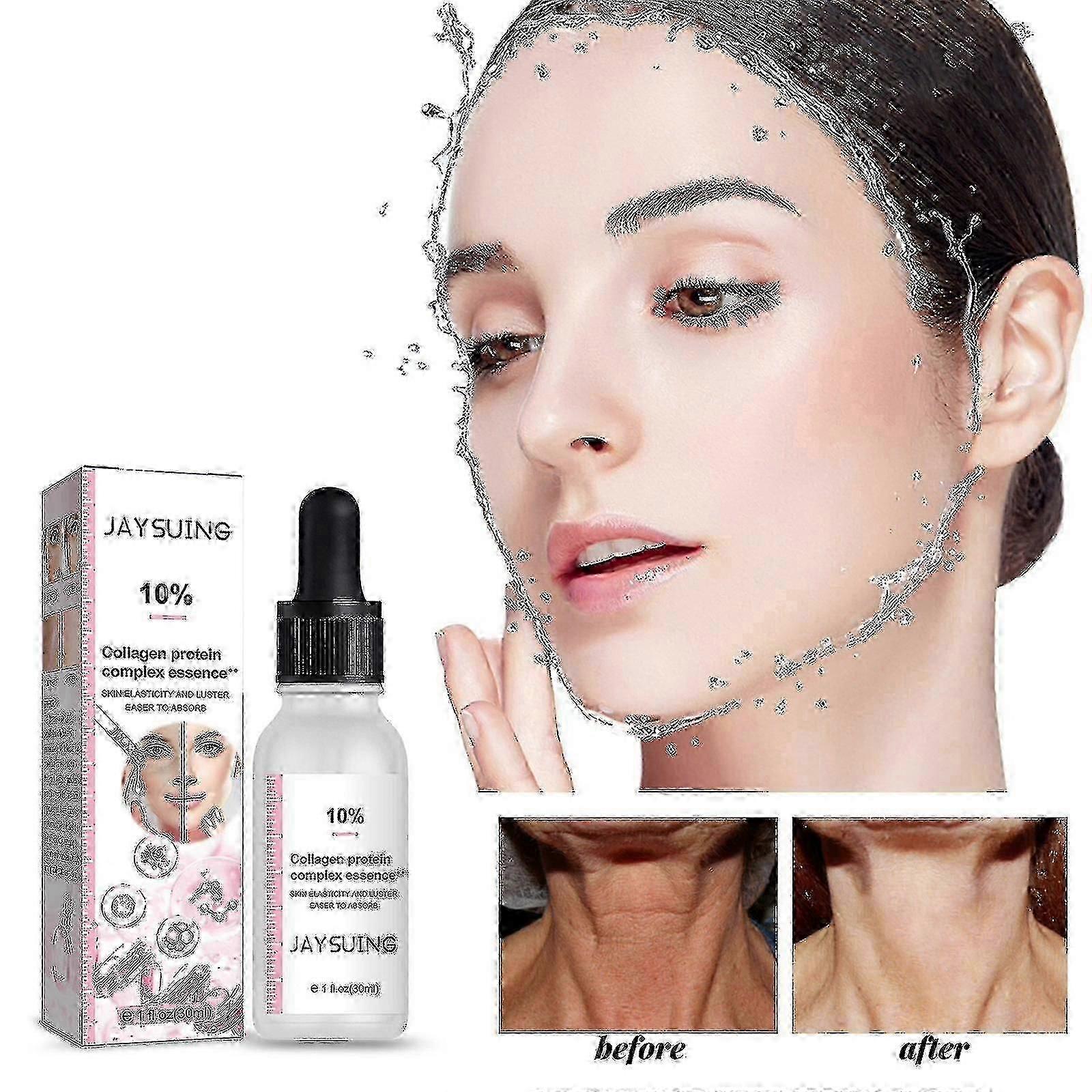 يعمل Jaysuing Collagen Complex Essence على شد البشرة ومضاد للتجاعيد وإصلاح الحاجز والعناية بالبشرة وتفتيح الخطوط وإزالة التجاعيد