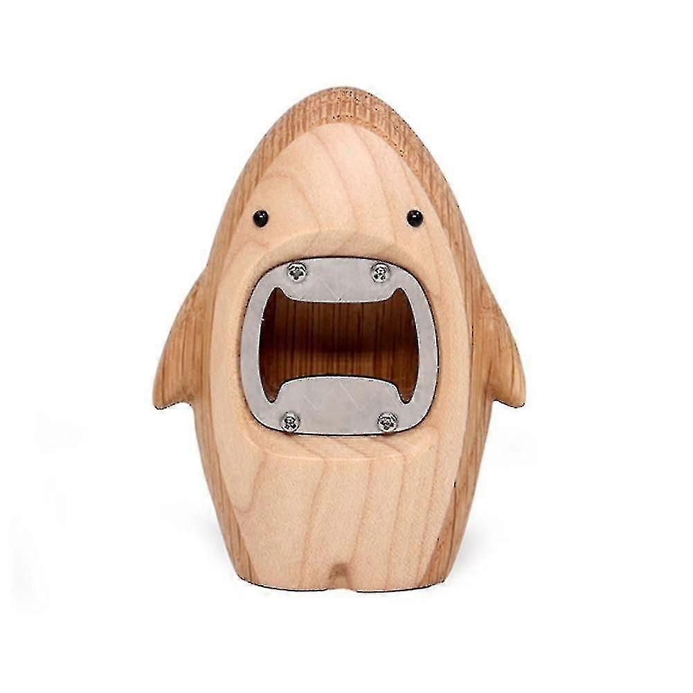 Einzigartiger hölzerner haifischförmiger Flaschenöffner Bieröffner Cap Bar Tools,1