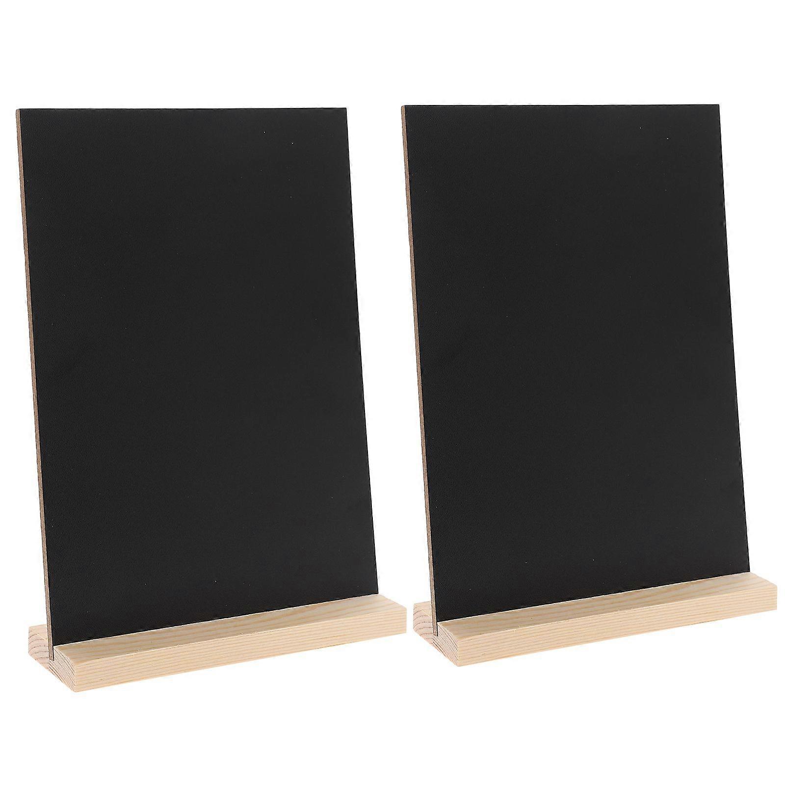 2 Sets Of Desktop Chalkboard Sign Small Chalk Boards to Write on Desktop Small Chalk Boards Small Chalkboard Sign with Stand Chalkboard Easel Erasable