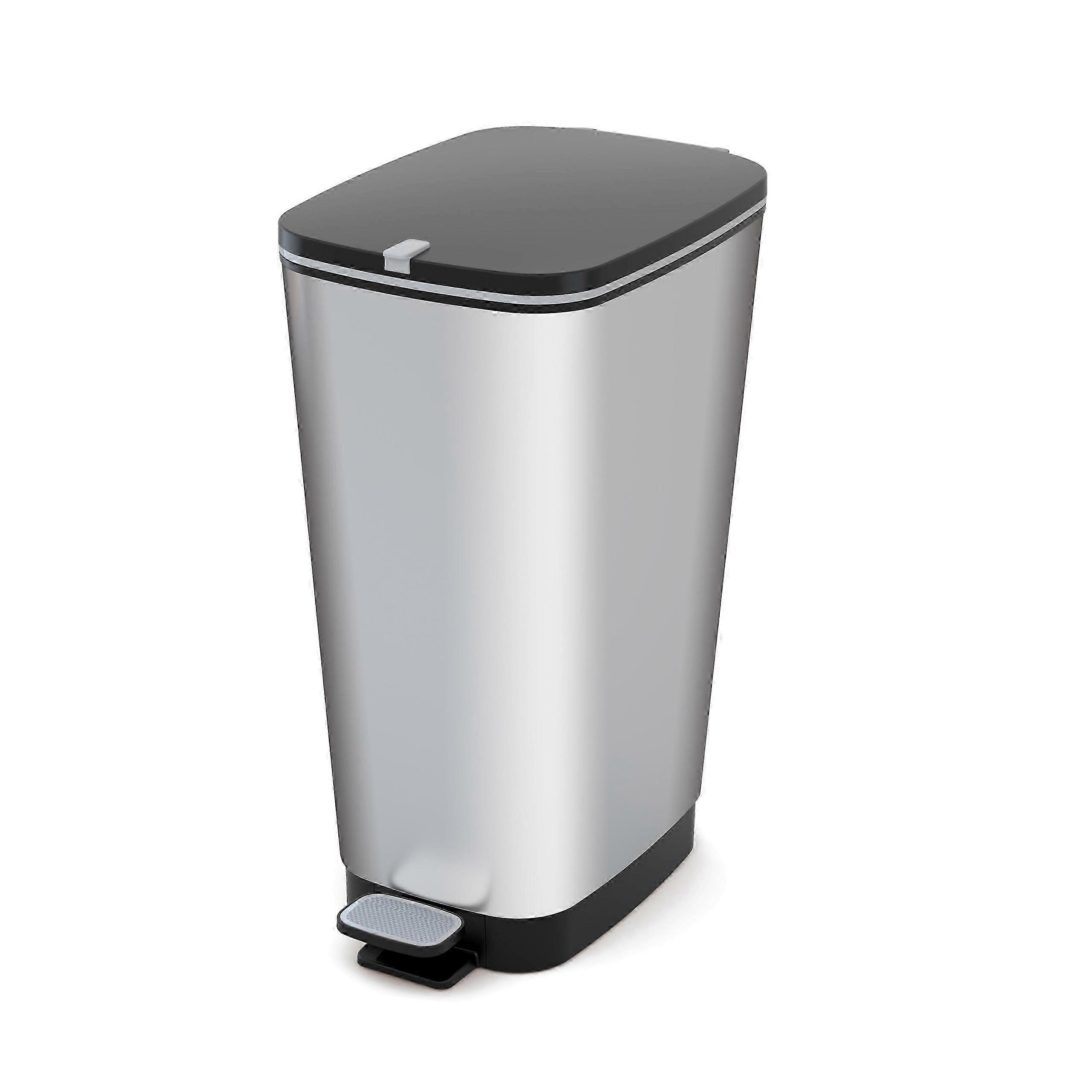 Trash Bins Plastic Kis 50ns Silver