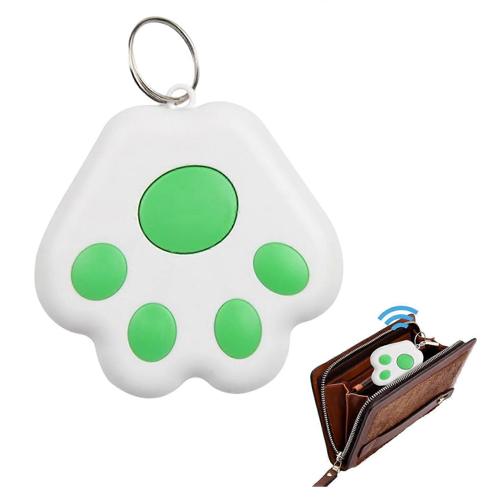 Dog Locator Waterproof Pet Tracking Device RealTime Wireless Key Finder Cat Claw Shape Green